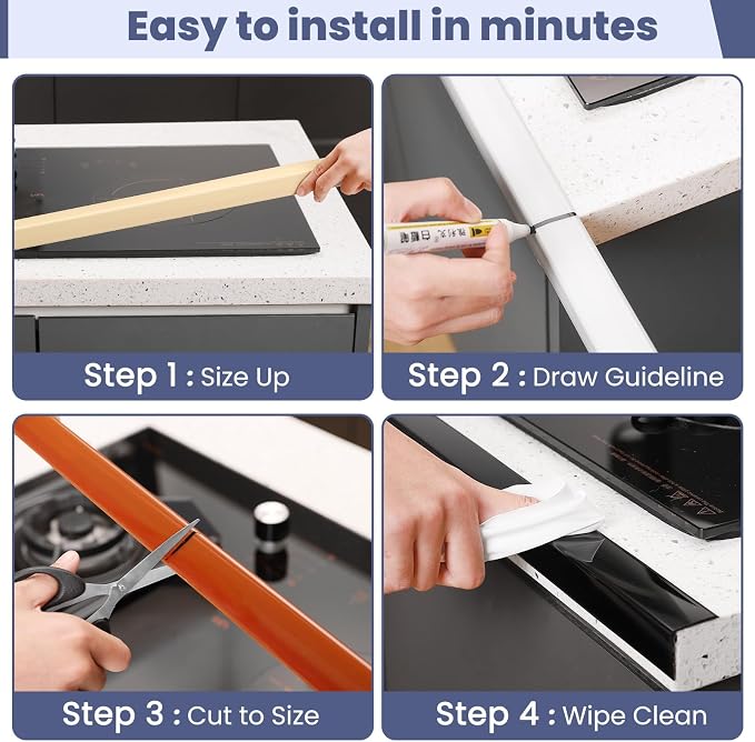 2PCS Wall Corner Protectors Guards - Self Adhesive Corner Protector & Corner Guards for Walls Edge Protection, Easy to Apply - No Tools Needed(Brown, 35.4"x1.18") - Image 6