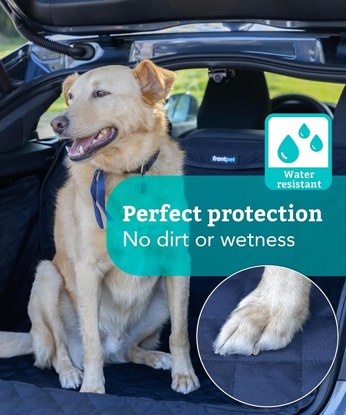 Cargo Cover for Dogs, Water Resistant Pet Cargo Liner Dog Seat Cover Mat for SUVs Sedans Vans with Bumper Flap Protector, Non-Slip, Backseat Cover, Trunk Liner Universal Fit (Large/Black) - Image 3