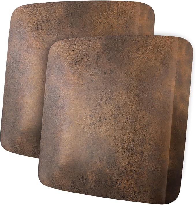 ANARACHON Leather Look Couch Cushion Covers Sofa Seat Slipcovers Sets Couches Furniture Protector for Sectional Armchair Loveseat Pets Kids Stretch Spandex Fabric (2 Cushion Loveseat, Dark Brown) by ANARACHON