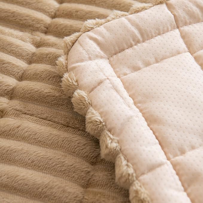 Pet Couch Covers Protector for Dogs Sofa Slipcovers Washable Cushion Cover | Non slip,scratch-proof furniture protector fits I-shape armchair,loveseat,recliner,sectional sofa pads(brown,27in*83in) - Image 7