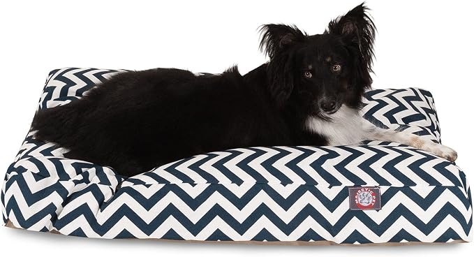 Majestic Pet Chevron Rectangle Dog Bed Washable – Non Slip Comfy Pet Bed – Crate Bed with Removable Washable Cover – Kennel Bed for Sleeping, Polyester Fiber, Medium, Gray - Image 6