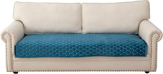 Eismodra Couch Cover,Sectional Couch Covers,Sofa Covers for 3 Cushion Couch,Anti-Slip Sofa Slipcovers for Dogs Cats Kids Loveseat Recliner L Shaped Armrest Backrest,Blue 36''x70''(Only 1 Piece) by Eismodra