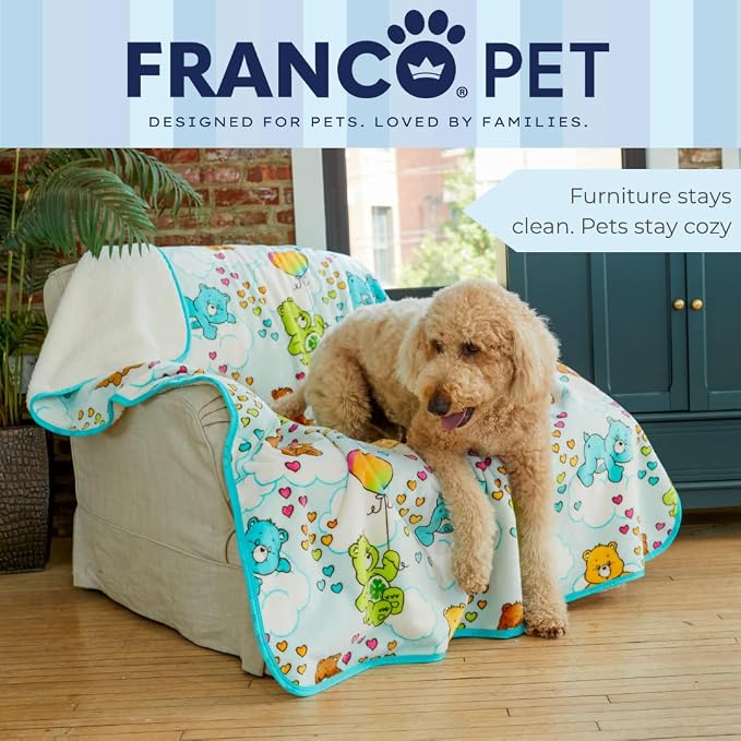 Franco Pet Care Bears XL Oversized Super Soft Cozy Waterproof Sherpa-Backed Blanket Throw for Large Dogs, Couch/Bed/Car, 60x80 (Officially Licensed Product) - Image 6