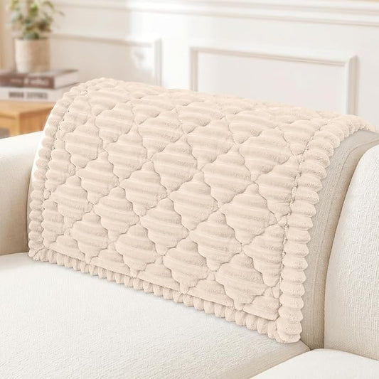 Smiry Couch Cover for Dogs Washable, Non Slip Fuzzy Pet Sofa Protector | Soft Thick Furniture Cover for Sofa, Loveseat and Sectional, Scratch & Pet Hair Resistant (Apricot, 35.4" x 35.4") by Smiry