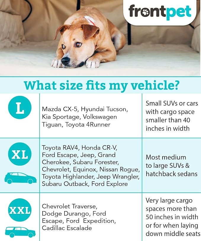 SUV Cargo Liner for Dogs - Water-Resistant Pet Trunk Cargo Cover Mat for SUVs and Sedans with Bumper Flap Protector, Trunk Cover, Non-Slip Liner, (35" X 40") Upgraded 2025 - Image 2