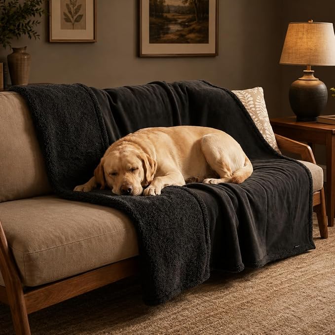 Kritter Planet Waterproof Pet Blanket, Reversible Throw for Dogs and Cats | 50 x 60 Inch, Washable Sofa and Bed Protector, Shields Furniture from Fur, Dirt, Scratches and Everyday Spills by KritterPlanet