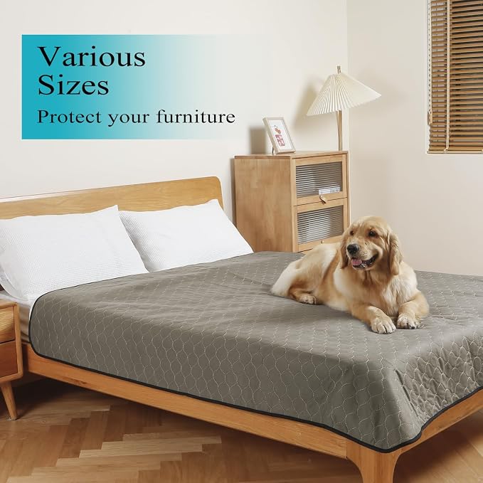 Bunlitent Extra Large Washable Pee Pads for Dogs, 82" x 102", Brown, 1 Pack | Reusable, Quick Dry, Anti-Slip, Waterproof, Whelping Pads, For Puppy, Senior Dog, Incontinence, For Dog Playpen, Crate, Car - Image 2