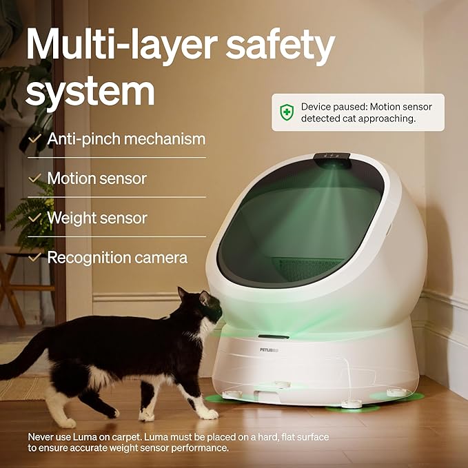 PETLIBRO Automatic Litter Box with AI-Camera Waste Analysis, Auto Odor-Control Self Cleaning Litter Box, Large Open-Top Luma Smart Litterbox with Multi-Cats Recognition, Usage Tracking, Safety Sensors - Image 2