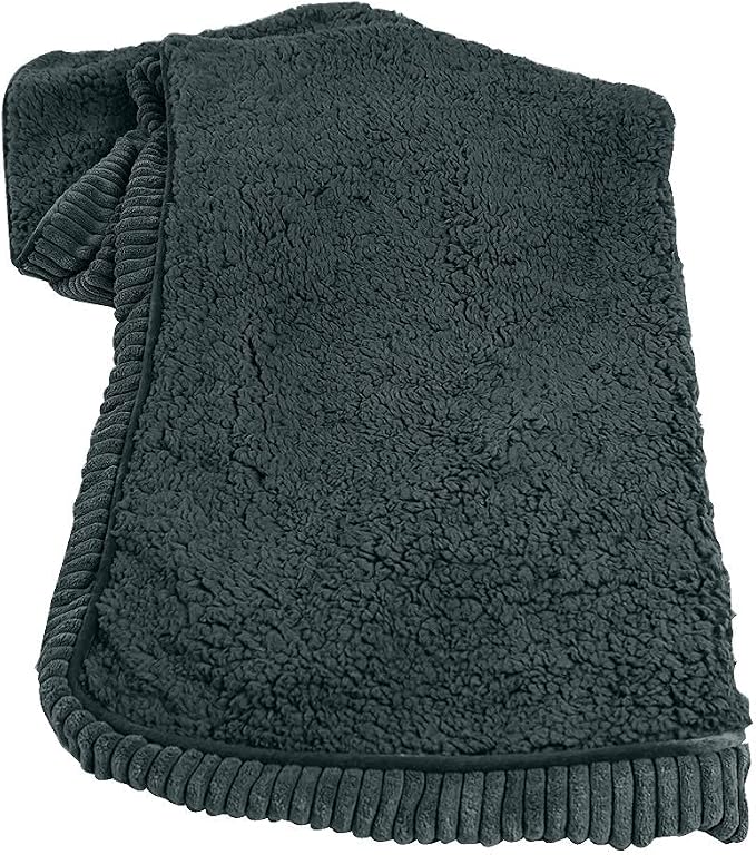 Floppy Dawg Large Dog Bed Replacement Cover. Removable and Machine Washable Cover for Mattress and Rectangular Pillow Beds. 40L x 28W. Gray with Gray Top. - Image 2