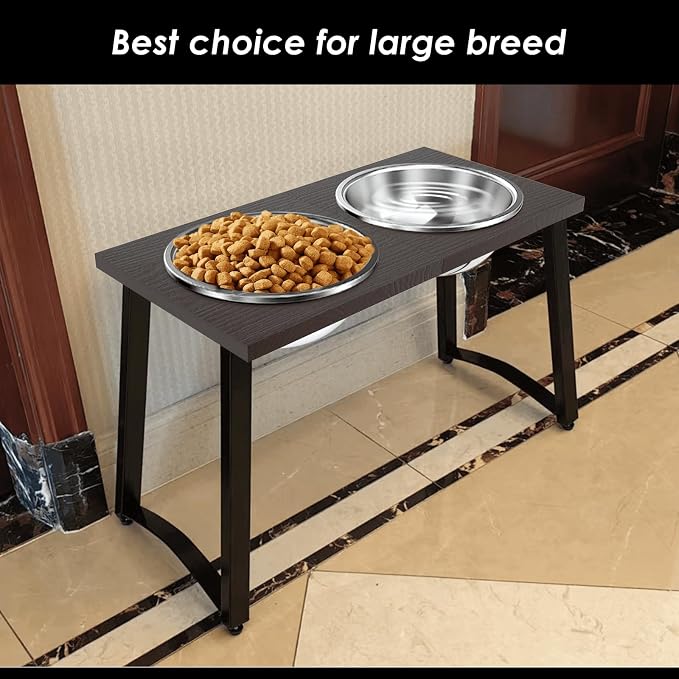 Elevated Dog Bowls for Extra Large Dogs with 2 X-Large Stainless Steel Dog Bowls -3000ML(100oz), 16.5" Tall Raised Dog Bowl Stand, Food & Water Bowls for Large Breed, Extra Large Dogs - Image 5