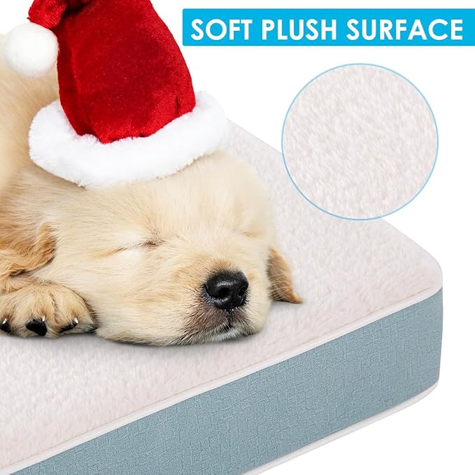 Dog Bed Covers Replacement Washable, Soft Removable Cover Zippered for Pets | Large Waterproof Pet Bed Cover, Easy to Clean, Soft Plush Dog Bed Sheets 41x27x3 Inch, Replacement Cover Only - Image 4