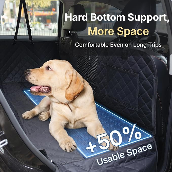Car Back Seat Extender for Dogs, Semi-Hard Bottom Design, Fits Compact SUVs | Waterproof, Odorless Material, Upgraded Support - Image 3