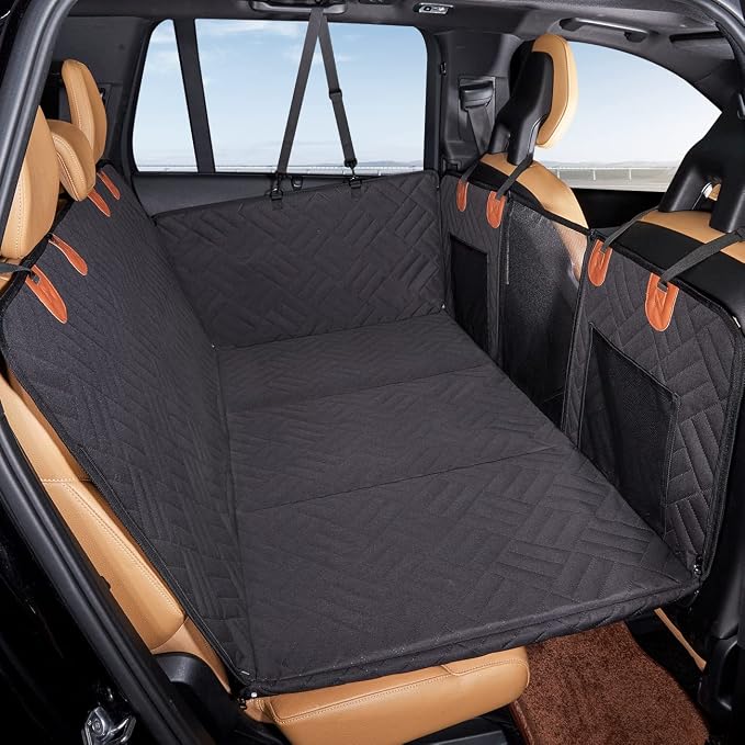 YJGF Hard Bottom Dog Car Seat Cover for Back Seat,Seat Extender for Dogs | Strong Support,More Rest Space,Waterproof, Scratch Resistant,Car Seat Protector,Dog Hammock for Car/SUV/Small Truck - Image 8