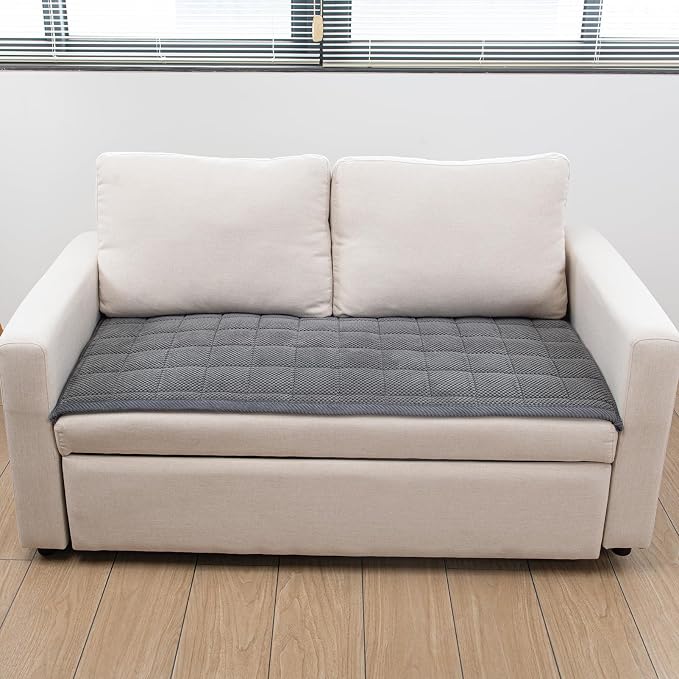 Pet Couch Covers,Couch Cover for Dogs Washable,Anti Slip Dog Sofa Covers Couch Protector Sofa Mat,Seat Cover,Dog Mat,Pet Pad for Furniture 1 Piece (Gray, 21''x63''/Rectangular) - Image 8