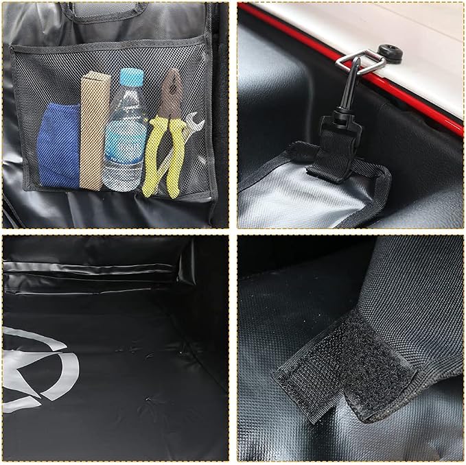 Dog Trunk Liner for Jeep - Heavy Duty Waterproof Oxford Cargo Protector for 2007-2026 Wrangler JK JL 4-Door, Nonslip Washable Pet Seat Cover & Anti-Scratch Liner (Star) - Image 4
