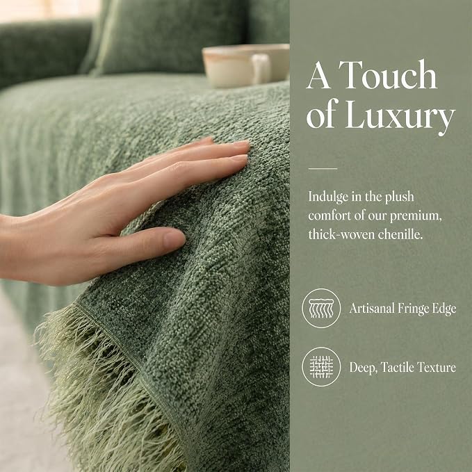 Couch Protector for Dogs,71"x118" Washable Sofa Cover, Green | sectional couch covers,couch cushion covers,sofa covers washable,pet couch cover,couch pads for sofa,waterproof couch covers - Image 2