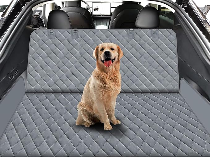 GXT Dog Back Seat Cover Protector for Cars SUV and Trucks with Mesh Window, Scratchproof Nonslip and Waterproof Material - Image 2