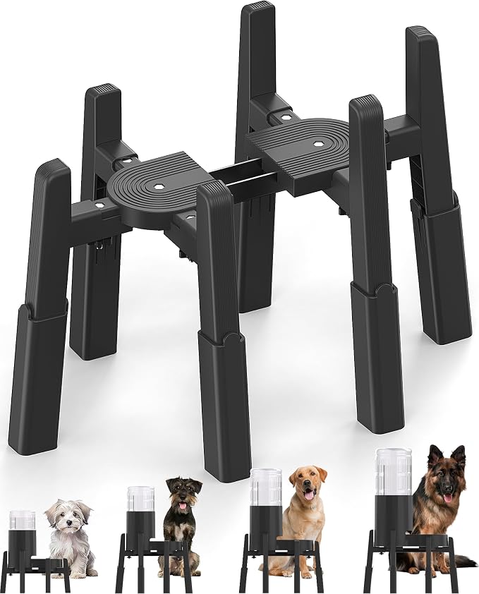 CZPET Dog Water Dispenser Stand, Pet Automatic Feeder Holder, Stand Only | Elevated Pet Water & Food Bowl for Medium Dogs, Stable and Anti-Slip Raised Bowl by CZPET