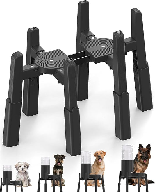 CZPET Dog Water Dispenser Stand, Pet Automatic Feeder Holder, Stand Only | Elevated Pet Water & Food Bowl for Medium Dogs, Stable and Anti-Slip Raised Bowl by CZPET