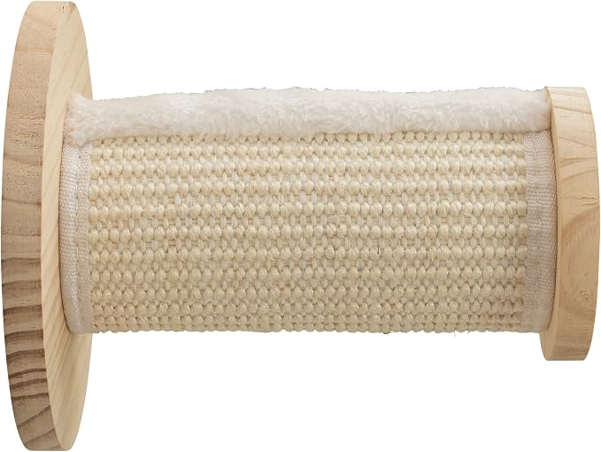 Trixie Cat Wall Furniture Set 3 - Cat Wall Scratcher and Climbing Shelves - Sisal Rope Scratching Posts - 3 Elevated Steps - Natural/White - Image 4