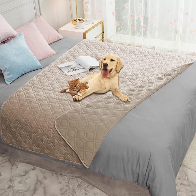 Ameritex Waterproof Blanket Reversible Dog Bed Cover Pet Blanket for Furniture Bed Couch Sofa by Ameritex