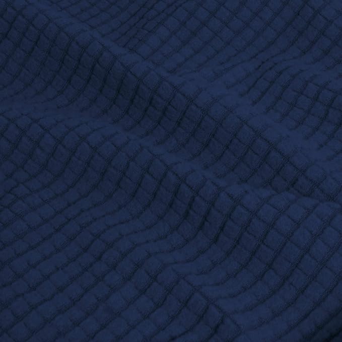 Easy-Going 3 Pieces Stretch Couch Cover Sofa Cover for Dogs Washable Sofa Slipcover for 2 Separate Cushion Couch Spandex Jacquard Fabric Elastic Furniture Protector for Pets, Kids (Navy, Loveseat) - Image 5