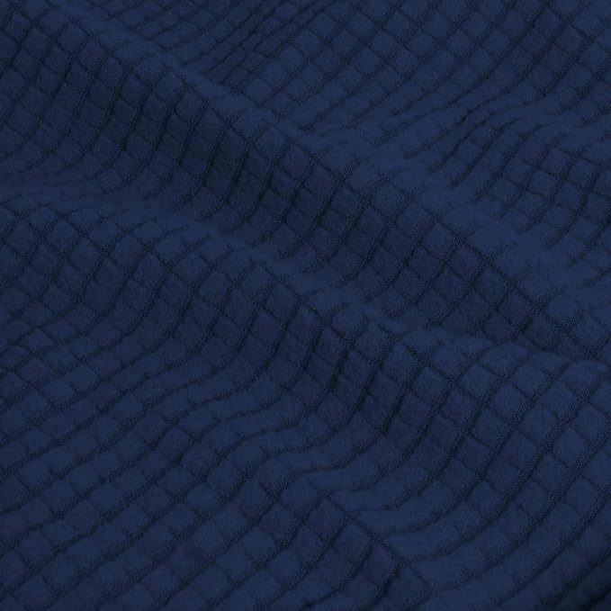 Easy-Going 4 Pieces Stretch Couch Cover Sofa Cover for Dogs Washable Sofa Slipcover for 3 Separate Cushion Couch Spandex Jacquard Fabric Elastic Furniture Protector for Pets, Kids (Navy, Sofa) - Image 5