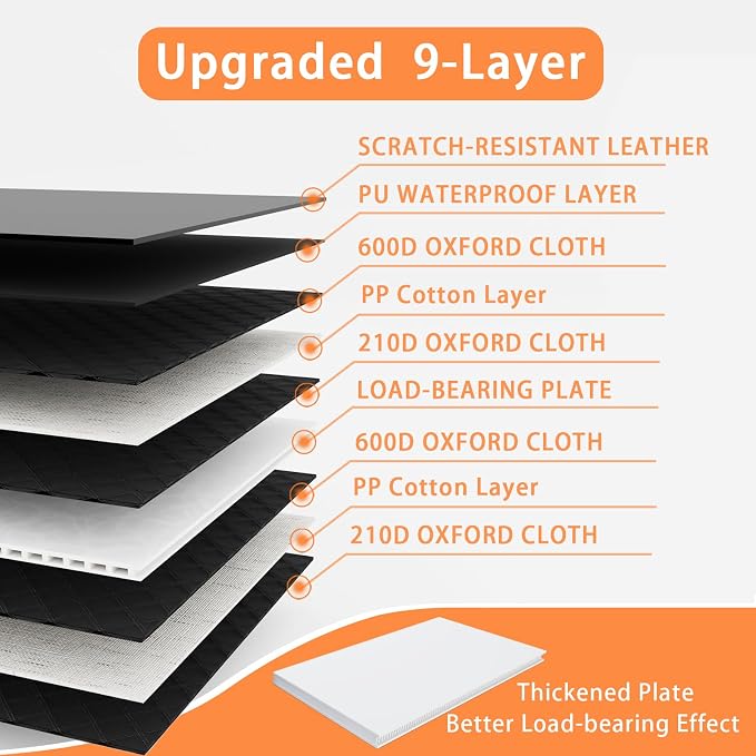 Dog Back Seat Cover Hard Bottom Truck Back Seats Protector, Large Backseat Extender for Dogs, Car Pet Rear Seat Covers Waterproof Dog Hammock Travel Accessories for Truck - Image 5