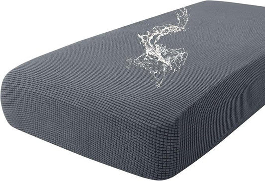 hyha Waterproof Couch Cushion Covers for Pets, Non Slip Sofa Seat Cover | Stretch Jacquard Fabric, Elastic Bottom, Non Slip Fit, Waterproof Protection, Pet Hair Protection (1 Piece for Large) by hyha