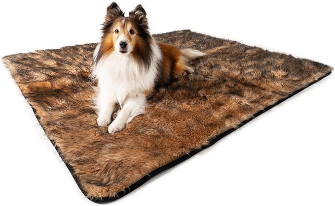 PAW BRANDS PupProtector Waterproof Throw Blanket, Sable Brown, 60x50 | Waterproof, machine washable — protects couches, beds & car seats by PAWBRANDS