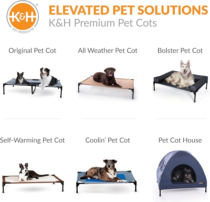 K&H Pet Products Dog Cot Pad (Cot Sold Separately), Pillow-Top Comfort Bed for K&H Medium Elevated Dog Beds, Soft & Fluffy, Secure Fit Straps, Machine Washable, Portable - Medium 32 X 25in Tan Fleece - Image 7