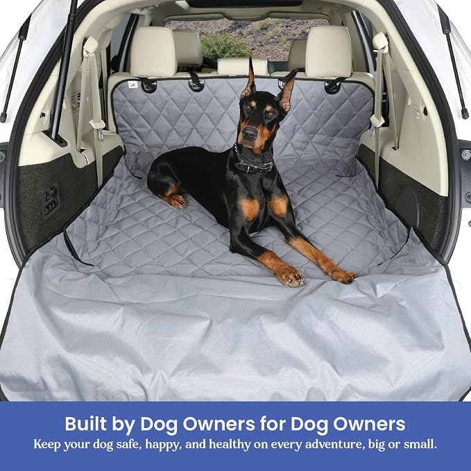 4Knines SUV Cargo Liner for Dogs – Dog Trunk Cover – Heavy-Duty, Waterproof Pet Seat Protector – Durable Cargo Liners for Dogs – USA-Based Company - Extra Large (Grey) - Image 3