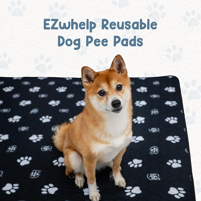 EZwhelp Reusable Dog Pee Pads, Washable Waterproof Mats for Dog Potty Training or Whelping Pads, 48x60 Inch, 2 Pack - Image 2
