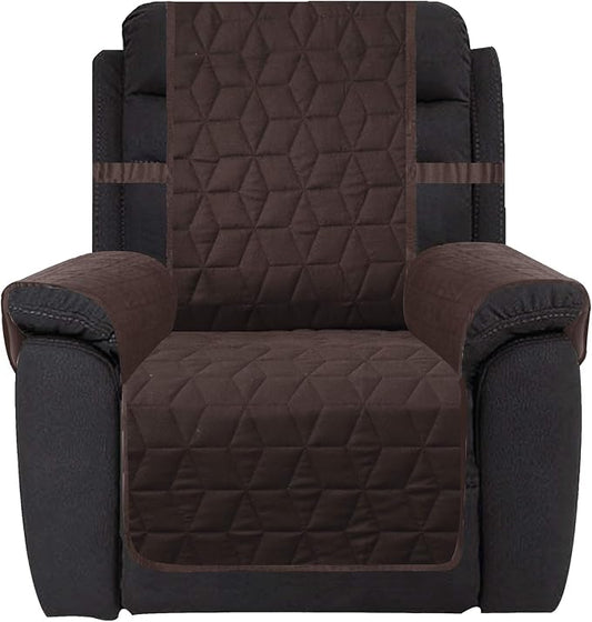 Ameritex Waterproof Nonslip Recliner Cover Christmas Decor Stay in Place, Dog Couch Recliner Cover Furniture Protector for Pets and Kids (Chocolate, 23'') by Ameritex