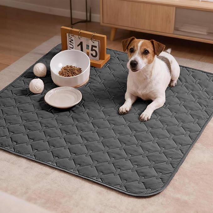 gogobunny 3X Stronger Waterproof Pet Blanket, Scratch Proof Furniture Protector for Dogs Cats, Reversible Cover 30x30 Inch, Dark Grey - Image 9