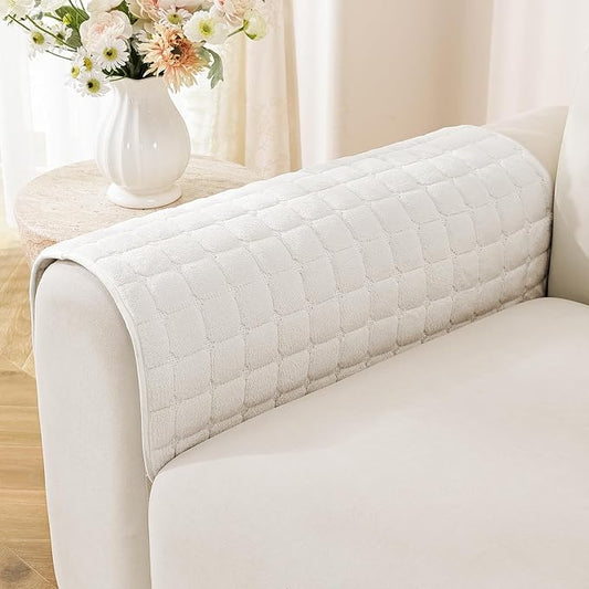 OstepDecor Pet Couch Covers for Sofa, Soft Sofa Covers Washable | Non Slip Dog Couch Protector, Pet Hair, Dirt & Wear Protection, Fits Sofas, Loveseats & Sectionals, 23.6" x 23.6", White by OstepDecor