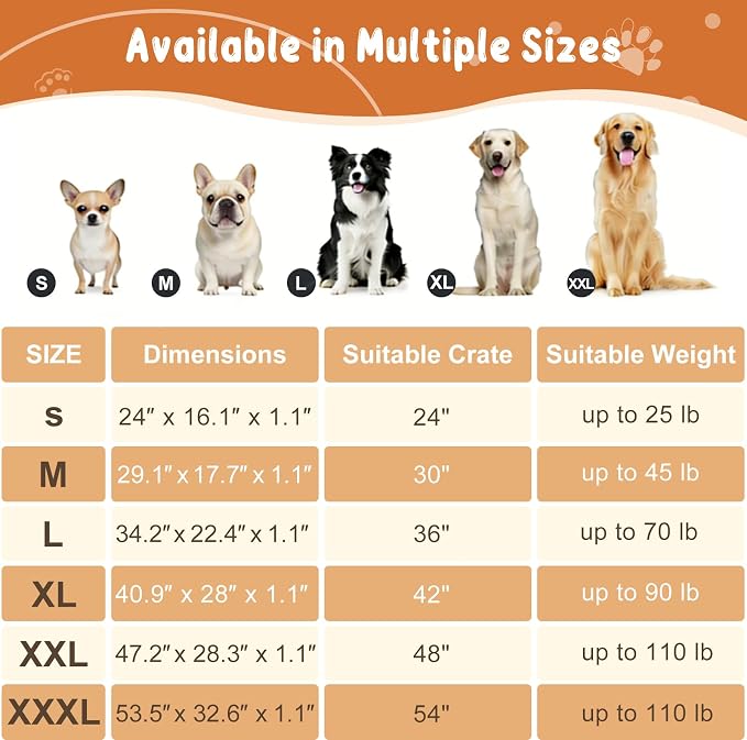 EMPSIGN Dog Crate Pad for 54"x37" Dog Crate, Plush/Canvas Navy | Reversible Kennel Mat (Cool & Warm), Machine Washable, Cozy Plush Sleeping Pad, All-Season Pet Bed - Image 5