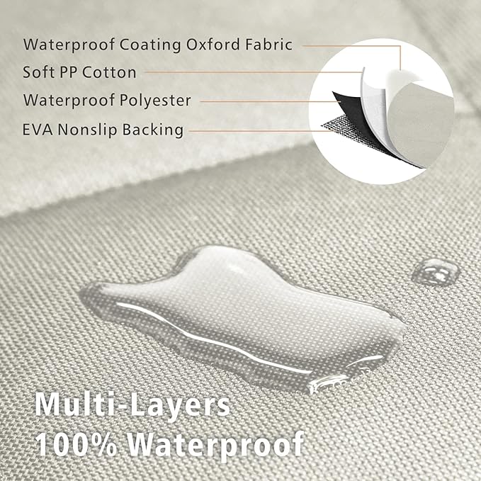 F-color SUV Cargo Liner for Dogs - Heavy Duty Cargo Cover for Mid-Size SUVs | Water Resistant, Bumper Flap, Non-Slip Mat, Car Trunk Dog Car Seat Cover Prevents Scratches Pet Hair Mud Dirt for Sedans Vans - Image 4