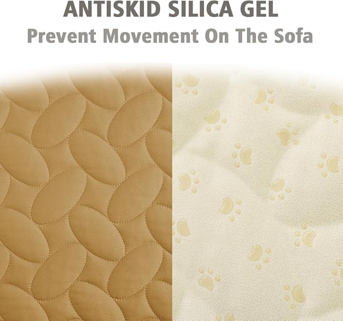 Ameritex Waterproof Pet Bed Cover Anti-Slip Dog Bed Blanket for Sofa and Furniture Waterproof New Pattern Design (Sand, 30x53 Inch (Pack of 1)) - Image 4