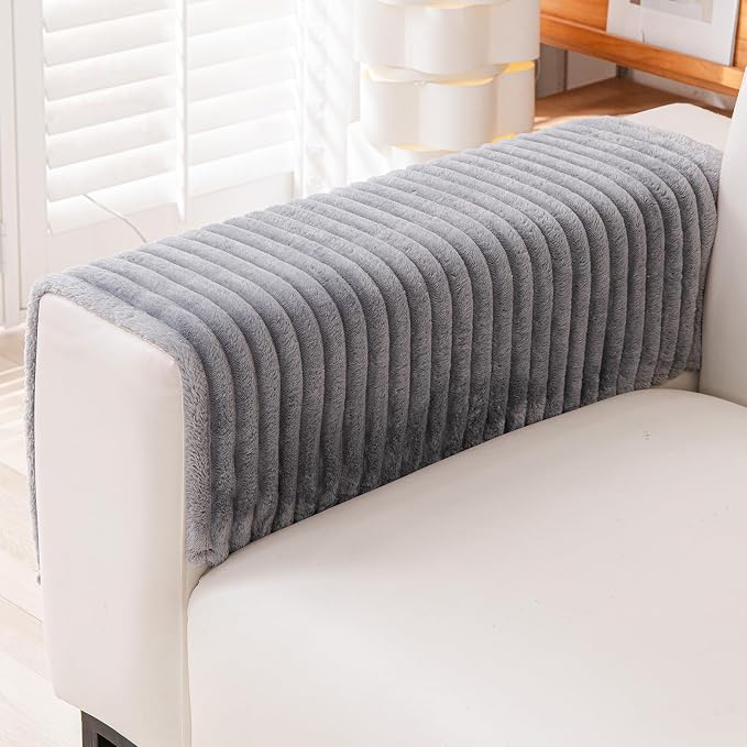 Waterproof Couch Cover & Sofa Cover, Couch Covers for Sofa Washable Non-Slip, Soft Dog Bed Protector for Sectional, Loveseat, Living Room, Car & RV Furniture (Light Gray, 23.62"x23.62" 2 PACK) by KELUINA