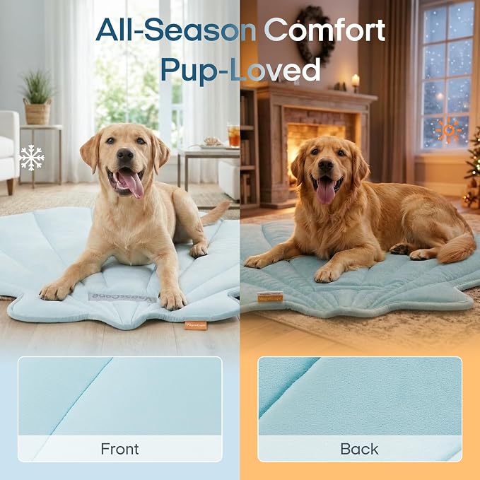 Dog Cooling Mat Washable Pet Cooling Mat, Self Cooling Mat for Dogs Large | 47" x 45", Thick Portable Foldable Cooling Pad for Indoor Outdoor, Crate, Travel, Camping and Beach - Image 4