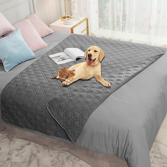 Ameritex Waterproof Blanket Reversible Dog Bed Cover Pet Blanket for Furniture Bed Couch Sofa - Image 7