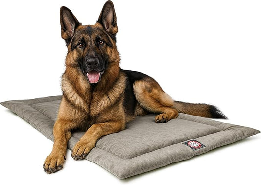 Majestic Pet Orthopedic Memory Foam Dog Crate Mat - Plush Pet Bed Pad for Crates & Kennels | USA Crafted | 48"x30" Villa Vintage by MajesticPet