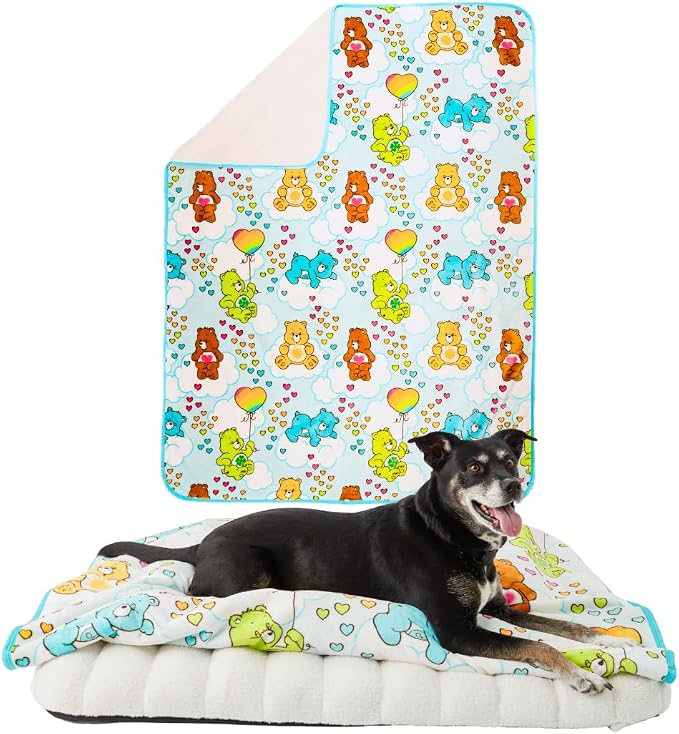 Care Bears Waterproof Dog Bed Cover, Large 40x50 Pet Blanket for Furniture Bed Couch Sofa, (Officially Licensed) by Franco by Franco