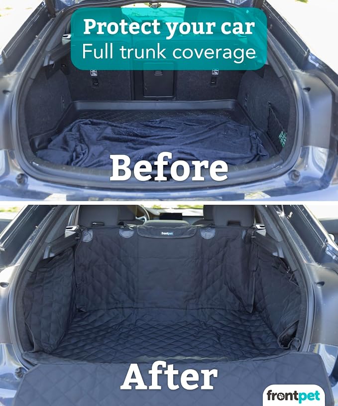 Cargo Cover for Dogs, Water Resistant Pet Cargo Liner Dog Seat Cover Mat for SUVs Sedans Vans with Bumper Flap Protector, Non-Slip, Backseat Cover, Trunk Liner Universal Fit (Large/Black) - Image 7
