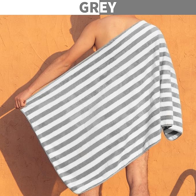 Microfiber Bath Towel Set 4 Bath Towels 4 Hand Towels 4 Colors for Shower Pool Beach Bathroom Super Absorbent Soft Quick Dry Lightweight - Image 5