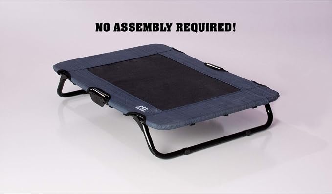 Pet Gear Lifestyle Pet Cot Elevated Bed, No Assembly Required, Premium Tear Resistant Cooling Mesh, Indoor & Outdoor, Lightweight & Portable, 30 Inch, NEW Lake Blue - Image 3