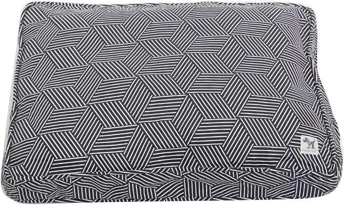 Molly Mutt Sheepy Wool-Filled Crate Pad, GOTS-Certified 100% Organic Cotton Canvas Cover with Soft 100% Natural Wool Insert, Ideal for Dog Bed or Kennel, Rough Gem, 54" x 37" x 2.5" by MollyMutt