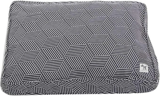 Molly Mutt Sheepy Wool-Filled Crate Pad, GOTS-Certified 100% Organic Cotton Canvas Cover with Soft 100% Natural Wool Insert, Ideal for Dog Bed or Kennel, Rough Gem, 54" x 37" x 2.5" by MollyMutt