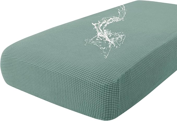 hyha Waterproof Couch Cushion Covers for Pets, Non Slip Sofa Seat Cover | Stretch Jacquard Fabric, Elastic Bottom, Non Slip Fit, Waterproof Protection, Pet Hair Protection (1 Piece for Large) by hyha